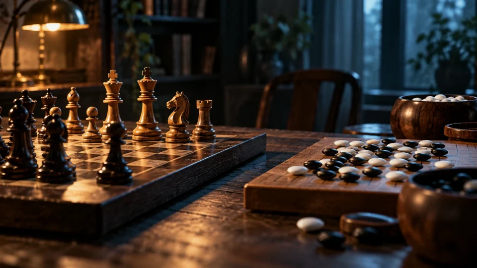 Editorial illustration: Chess, Go and what games taught us about AI