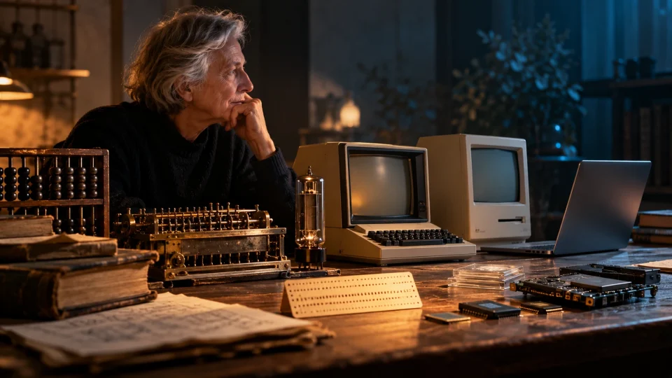 Editorial illustration: Documentary series on the history of computing