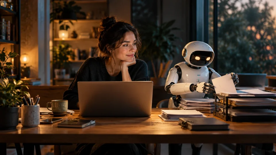 Editorial illustration: How to build a simple AI agent without code